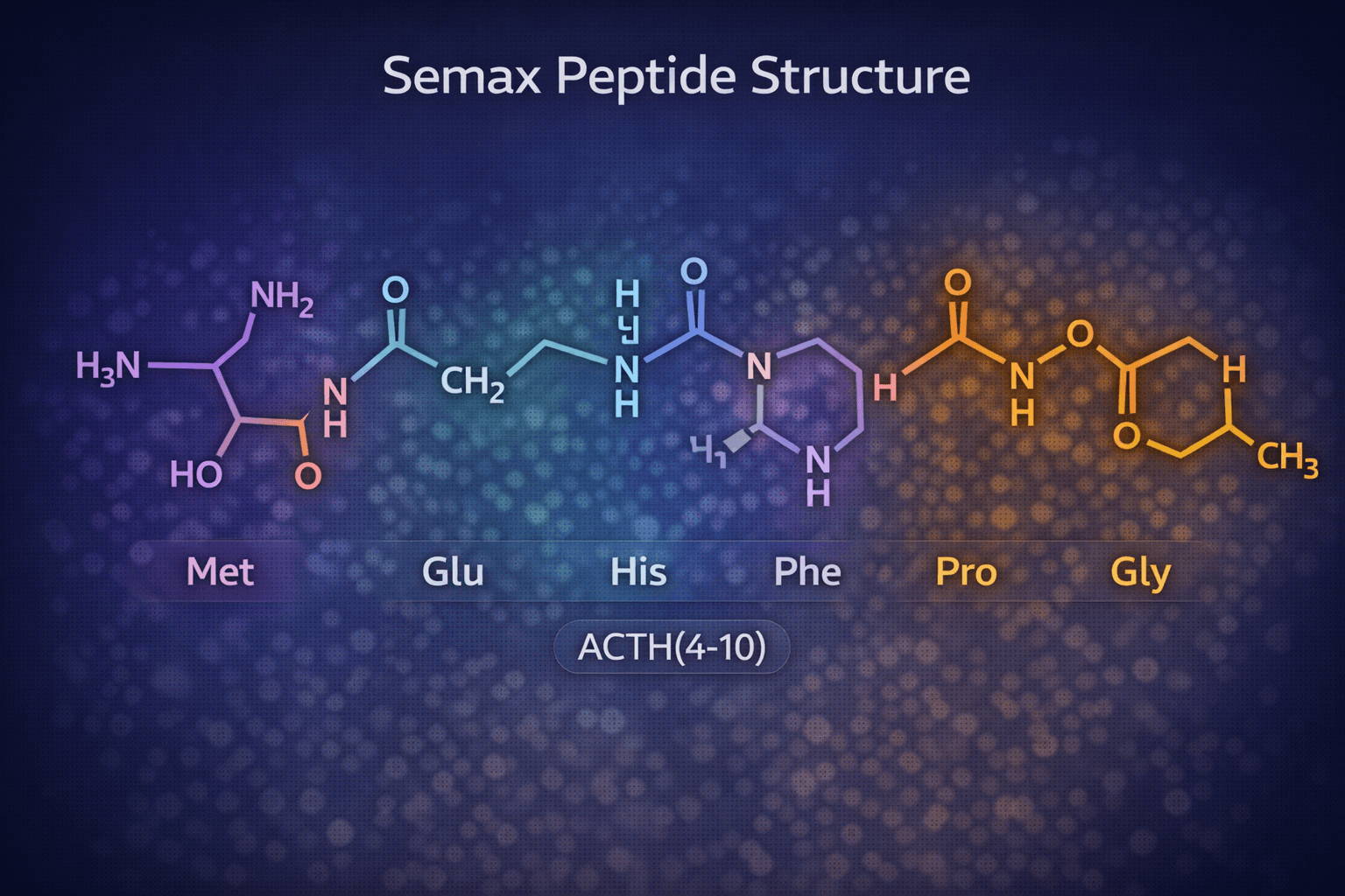 Semax peptide molecular structure